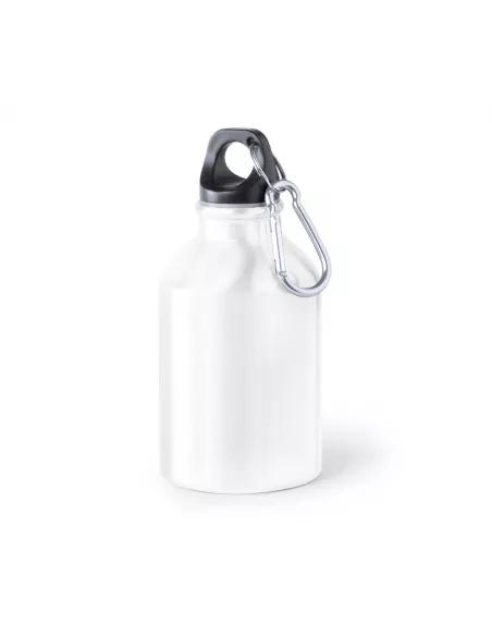 Botella de aluminio personalizada blanca