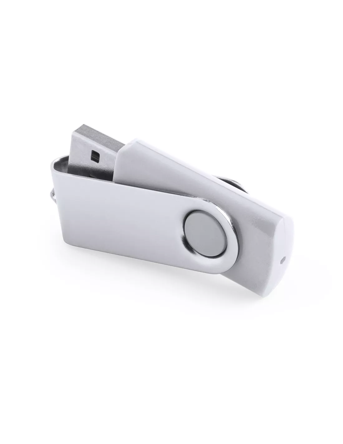 Pendrive personalizable con clip de aluminio 16GB Rebik (Gris-plata) (Memoria USB)