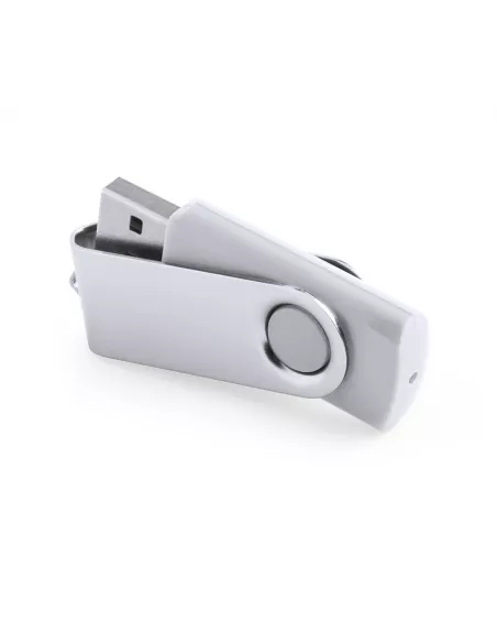 Pendrive personalizable con clip de aluminio 16GB Rebik (Gris-plata) (Memoria USB)