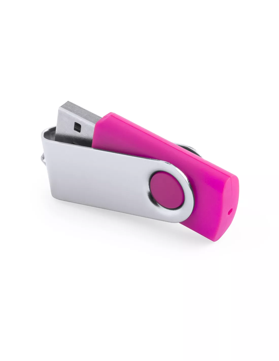 Pendrive personalizable con clip de aluminio 16GB Rebik (Fucsia) (Memoria USB)