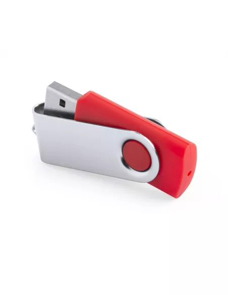 Pendrive personalizable con clip de aluminio 16GB Rebik (Rojo) (Memoria USB)