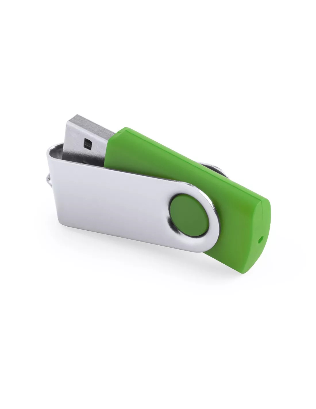 Pendrive personalizable con clip de aluminio 16GB Rebik (Verde helecho) (Memoria USB)