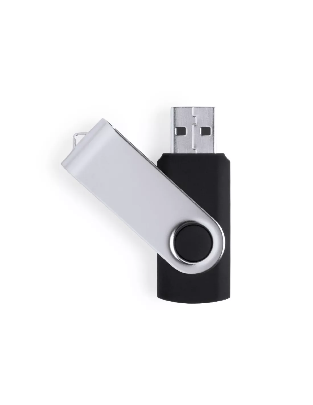 Pendrive giratorio con clip de aluminio 32GB Yemil (Negro) (Memoria USB)