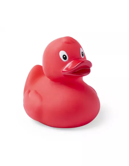 Pato de Goma Personalizado en color rojo