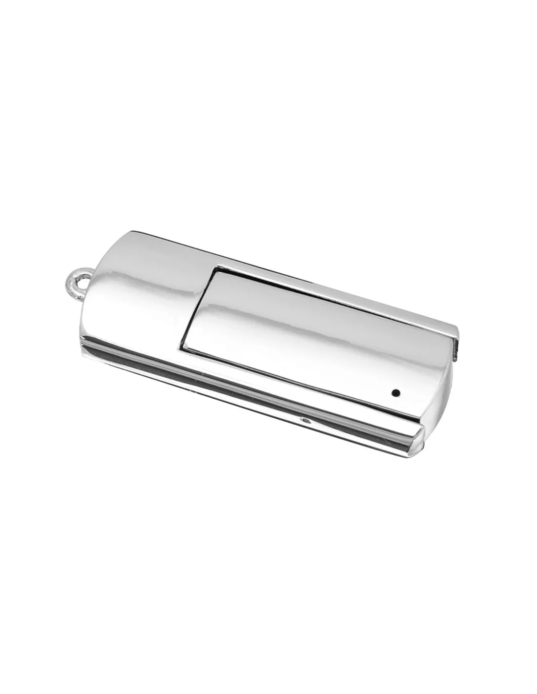 Pendrive USB plegable con acabado metálico Krom 16Gb Presentada en elegante estuche individual de cartón y espuma