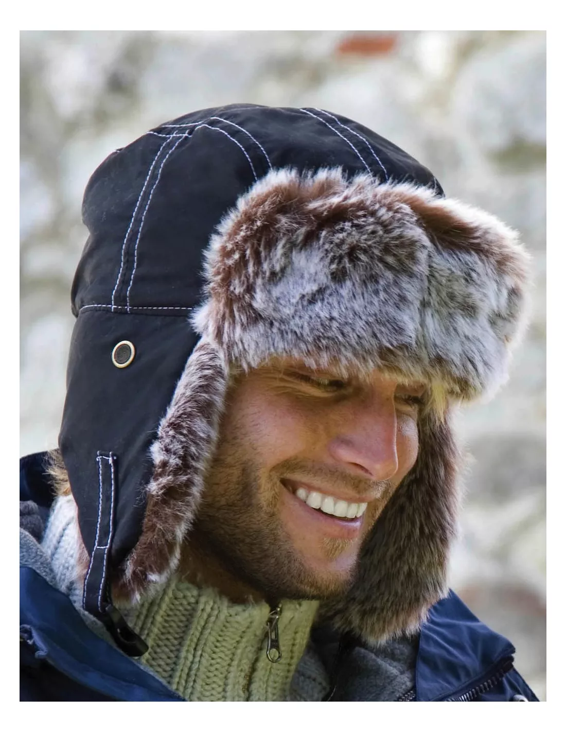 Gorro de invierno con orejeras Sherpa clásico