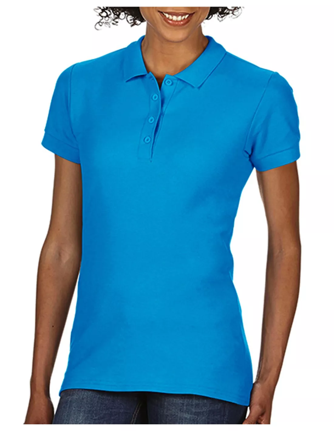 Polo doble piqué Softstyle® mujer