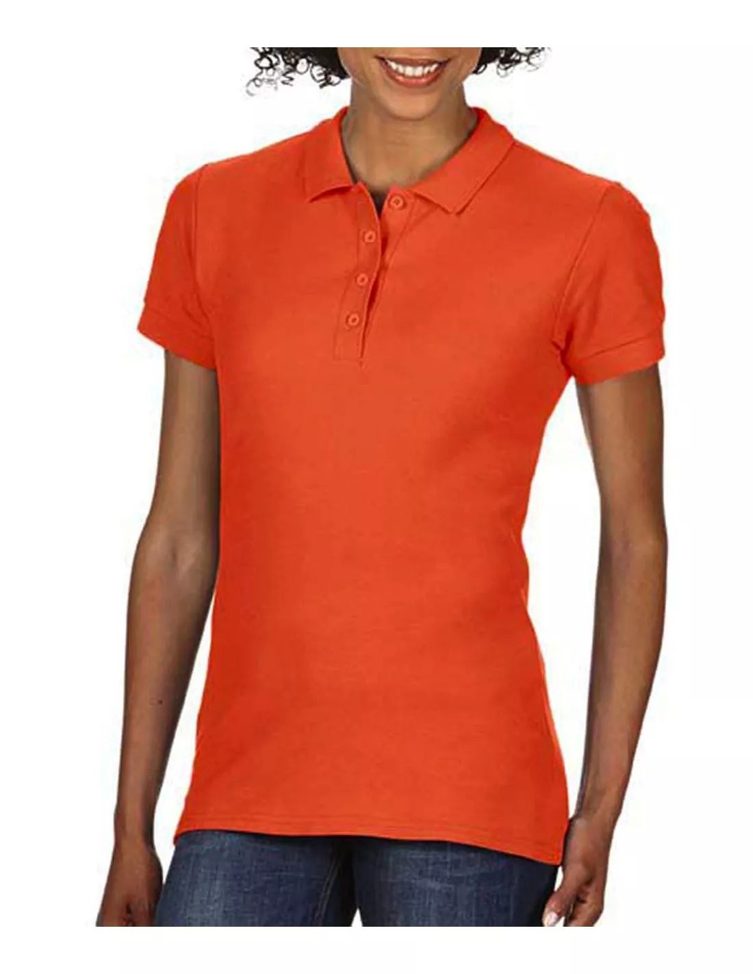 Polo doble piqué Softstyle® mujer