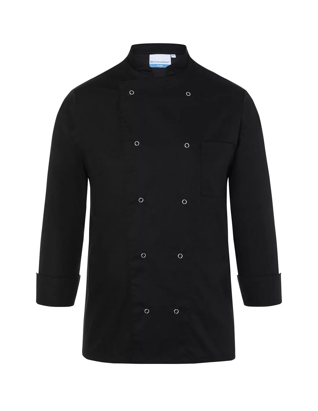 chaqueta de chef personalizada negra