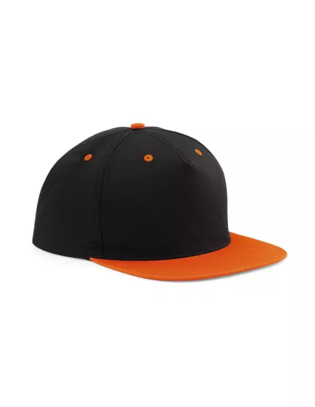gorra plana personalizada naranja