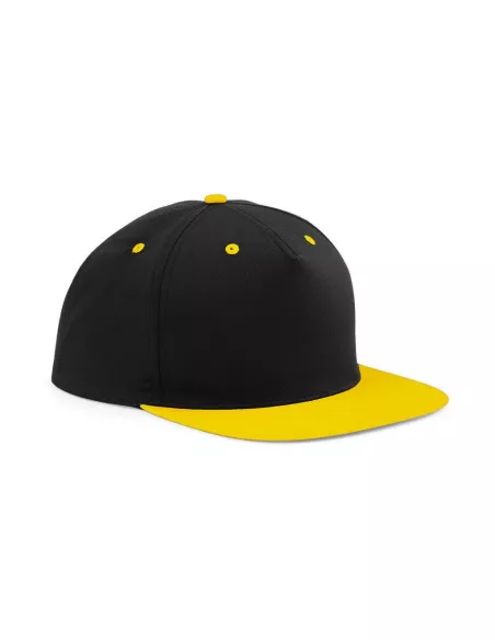 gorra plana personalizada amarilla