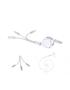 Cable retráctil de 1m tipo...