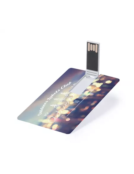 Pendrive USB tarjeta de crédito Sondy 16GB, diseño extraplano y mecanismo plegable