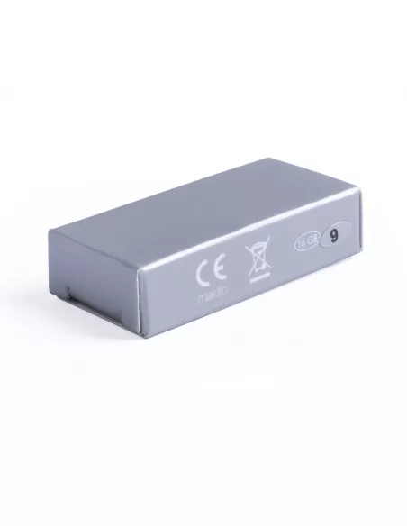 Pendrive metálico Ditop 16GB, funciona como llavero o colgante (caja)