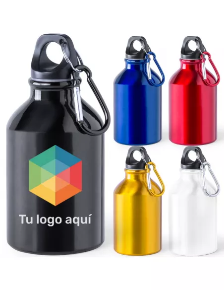Botella de aluminio personalizada con tu logo
