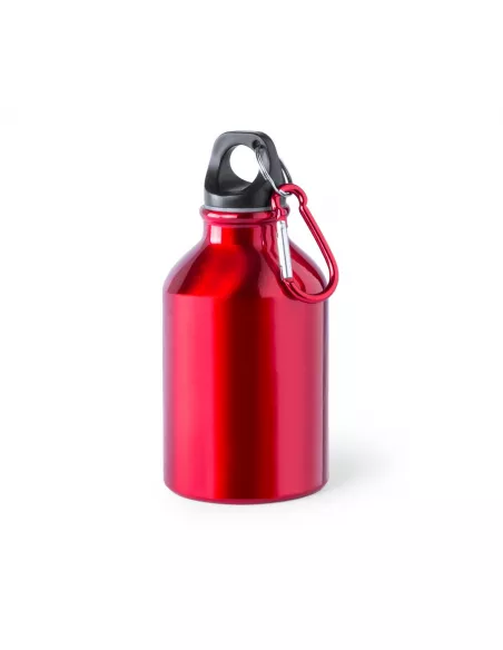 Botella de aluminio personalizada roja