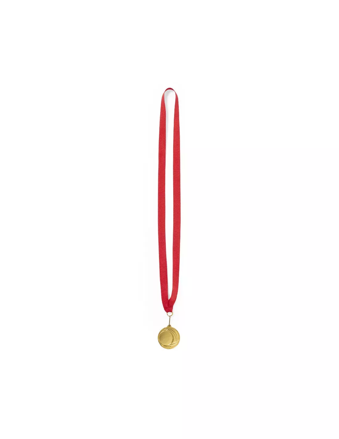 Medalla metálica dorada personalizada...