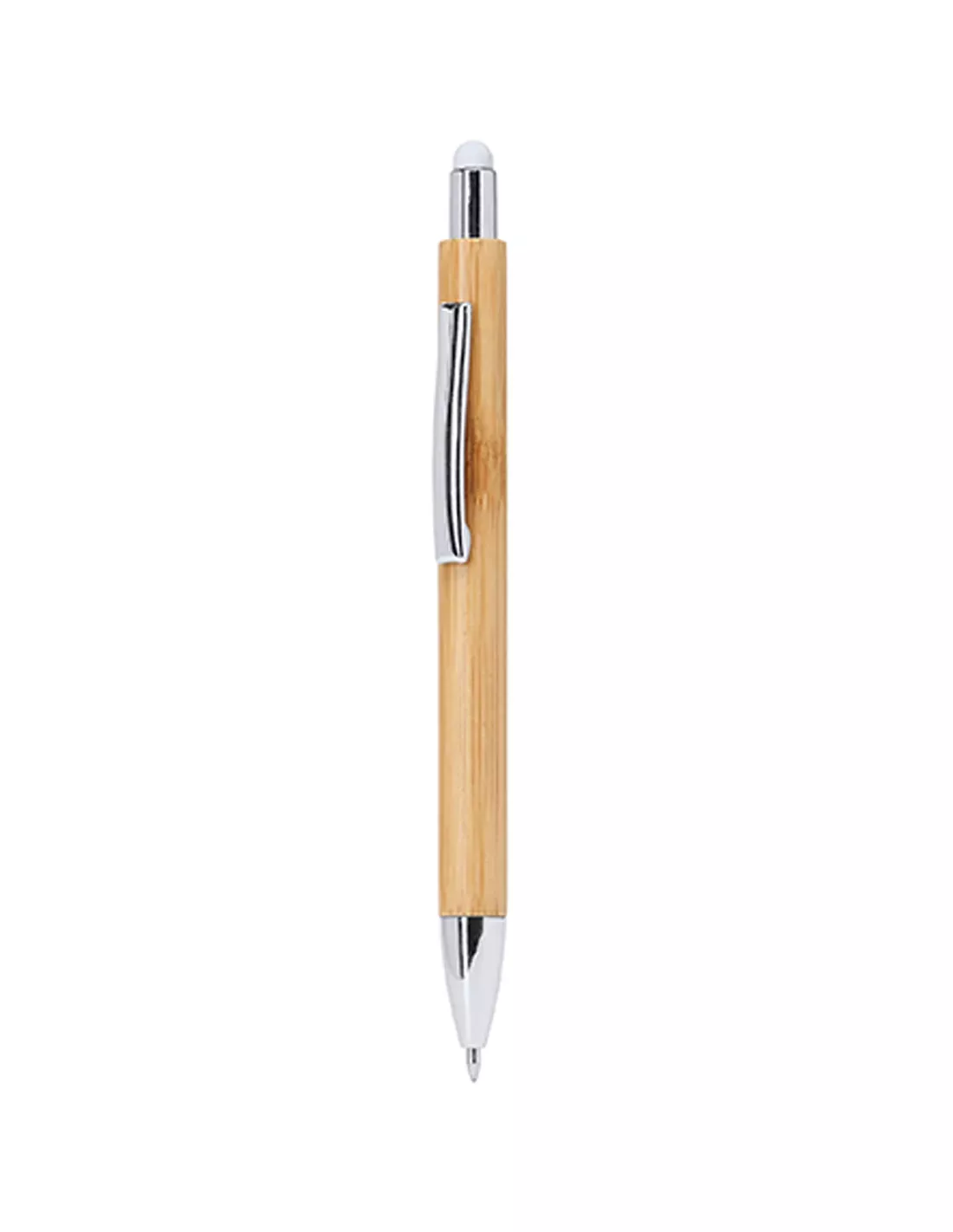 Bolígrafos bambú con puntero táctil...