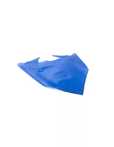 Pañoleta Triangular Personalizada de color azul foto de angulo de frente