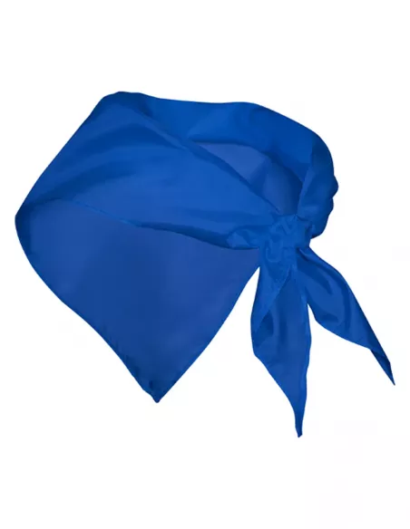 Pañuelo Triangular Personalizado de color azul eléctrico para rotular con tu logo
