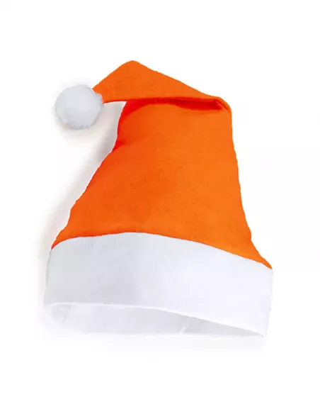gorro de navidad personalizado de color naranja