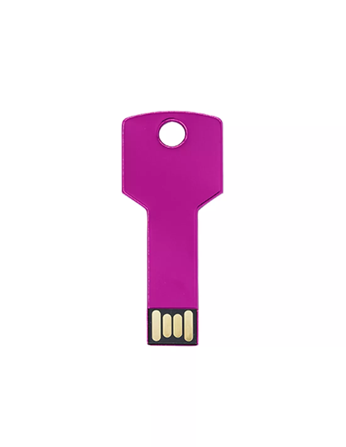 Pendrive extraplano (memoria USB) personalizado, formato llave  16GB CYCLON color fucsia