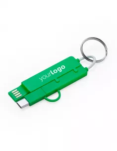 Cable cargador con llavero...