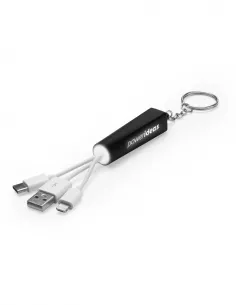 Llavero con cargador USB 3...