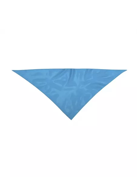 Pañoleta Triangular Personalizada de color celeste para imprimir con tu logo