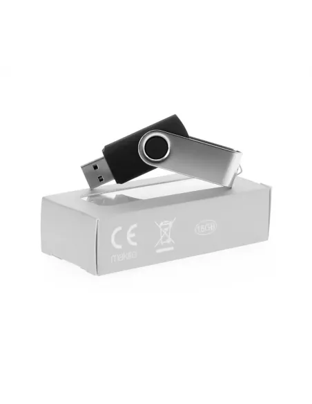 Pendrive personalizable con clip de aluminio 16GB Rebik (Caja) (Memoria USB)