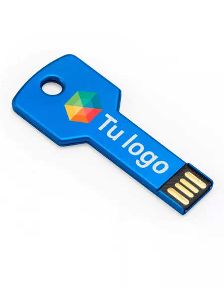 Pendrive extraplano (memoria USB) personalizado, formato llave  16GB CYCLON tu logo