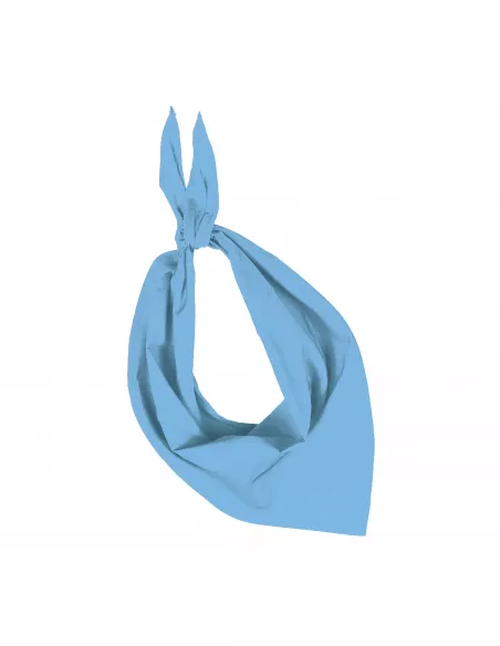Pañuelo de cuello personalizado de color azul cielo para personalizar con tu logo