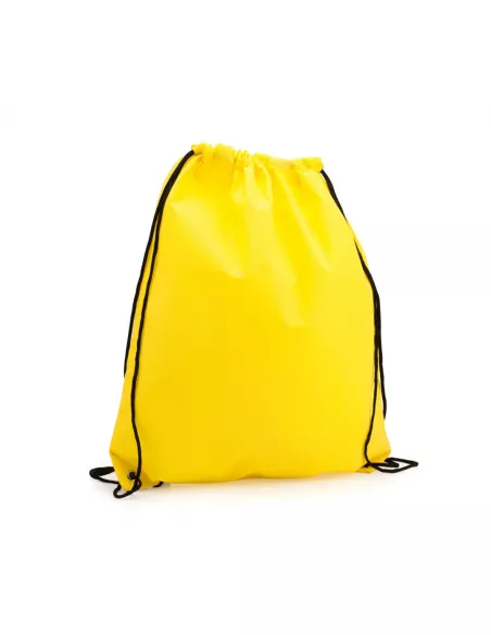 mochila de cuerdas amarilla personalizada